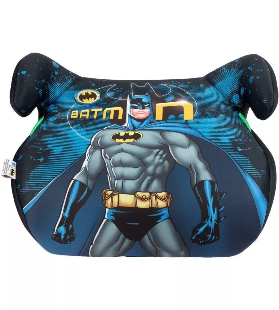 SEGGIOLINO ALZABIMBO AUTO DC COMICS "BATMAN" PER BAMBINI CON ALTEZZA DA 125 A 150 CM, ECE R129