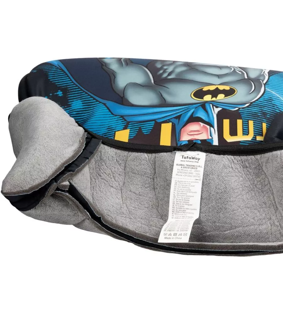 SEGGIOLINO ALZABIMBO AUTO DC COMICS "BATMAN" PER BAMBINI CON ALTEZZA DA 125 A 150 CM, ECE R129
