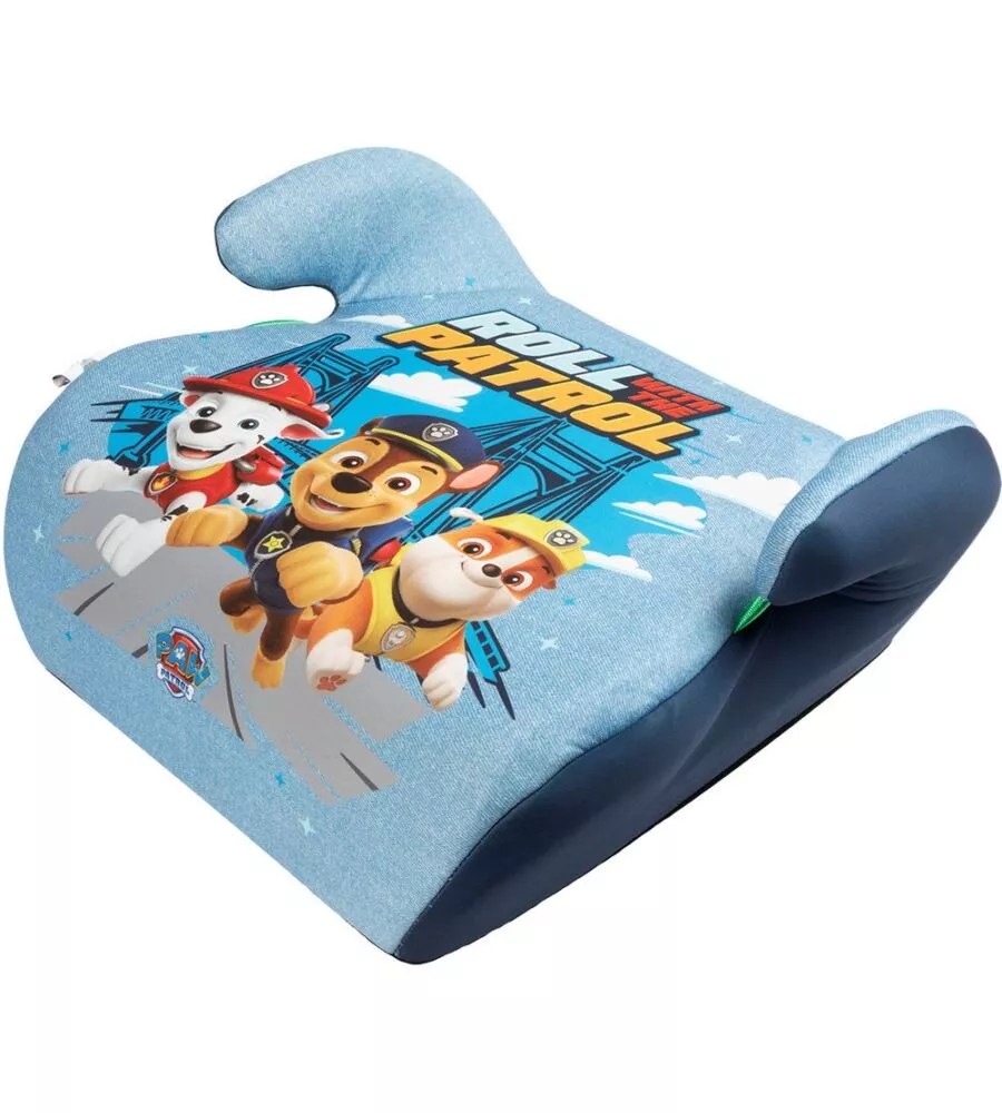 SEGGIOLINO ALZABIMBO AUTO "PAW PATROL" PER BAMBINI CON ALTEZZA DA 125 A 150 CM, ECE R129