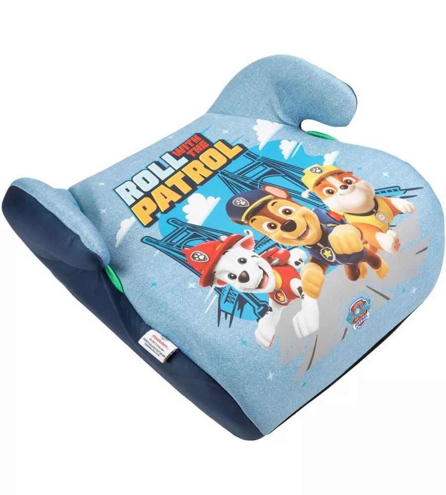 SEGGIOLINO ALZABIMBO AUTO "PAW PATROL" PER BAMBINI CON ALTEZZA DA 125 A 150 CM, ECE R129