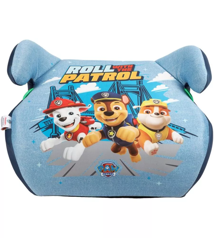 SEGGIOLINO ALZABIMBO AUTO "PAW PATROL" PER BAMBINI CON ALTEZZA DA 125 A 150 CM, ECE R129