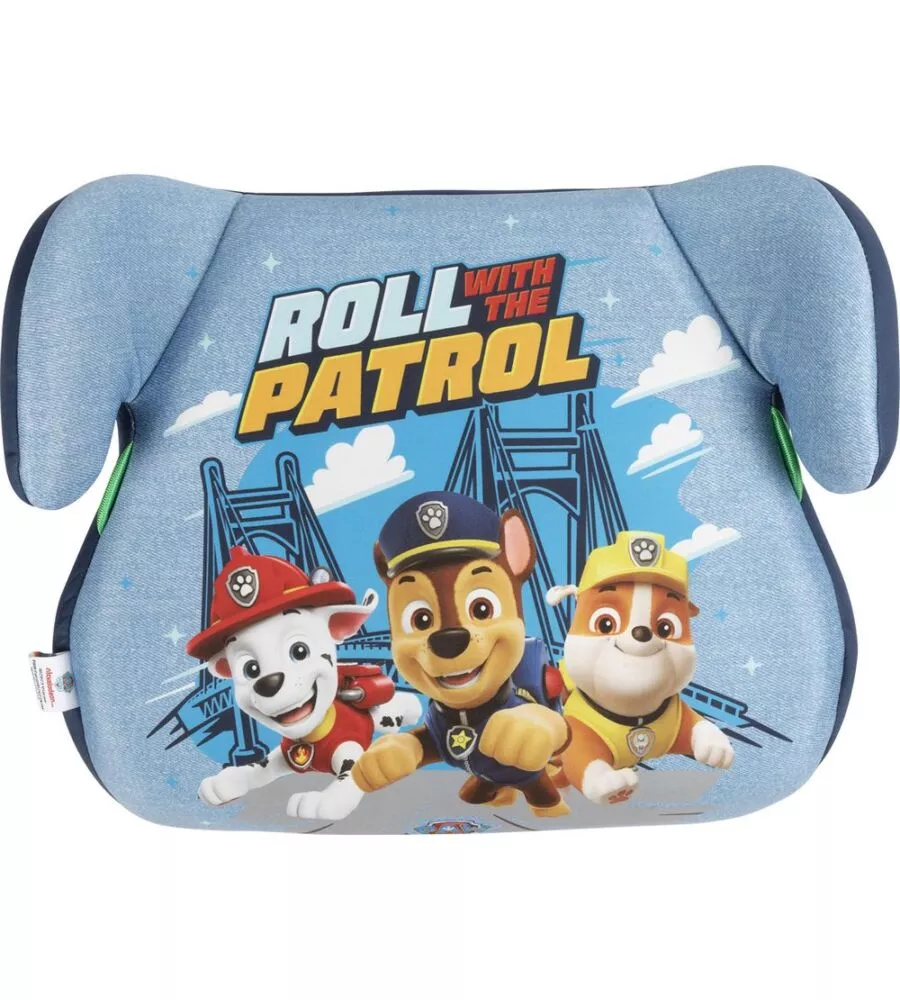 SEGGIOLINO ALZABIMBO AUTO "PAW PATROL" PER BAMBINI CON ALTEZZA DA 125 A 150 CM, ECE R129