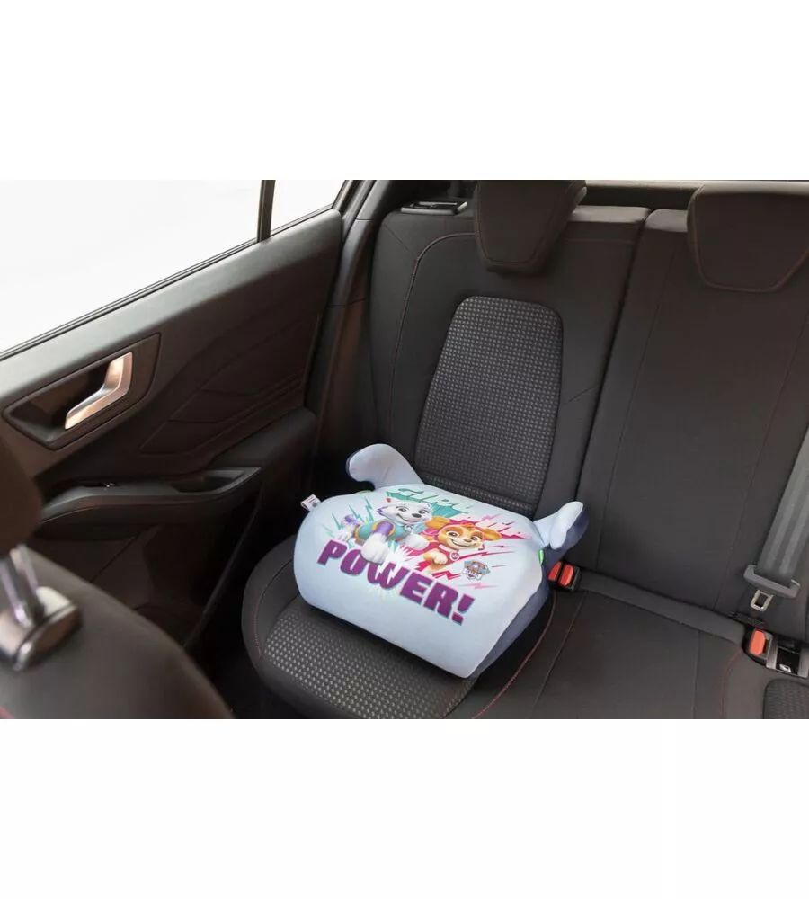 SEGGIOLINO ALZABIMBO AUTO "PAW PATROL" PER BAMBINI CON ALTEZZA DA 125 A 150 CM, ECE R129