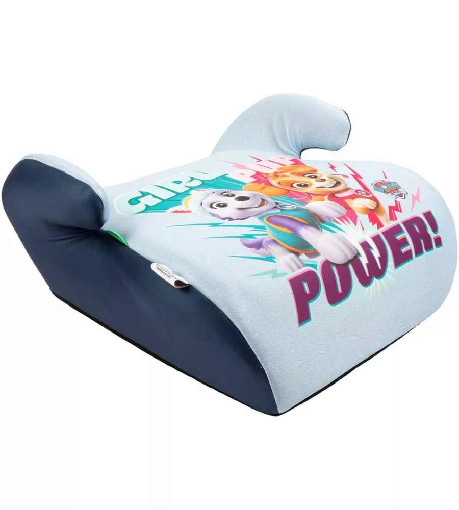 SEGGIOLINO ALZABIMBO AUTO "PAW PATROL" PER BAMBINI CON ALTEZZA DA 125 A 150 CM, ECE R129