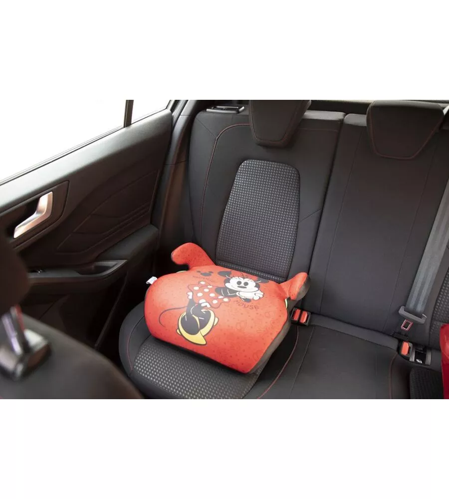 SEGGIOLINO ALZABIMBO AUTO DISNEY "MINNIE" PER BAMBINI CON ALTEZZA DA 125 A 150 CM, ECE R129