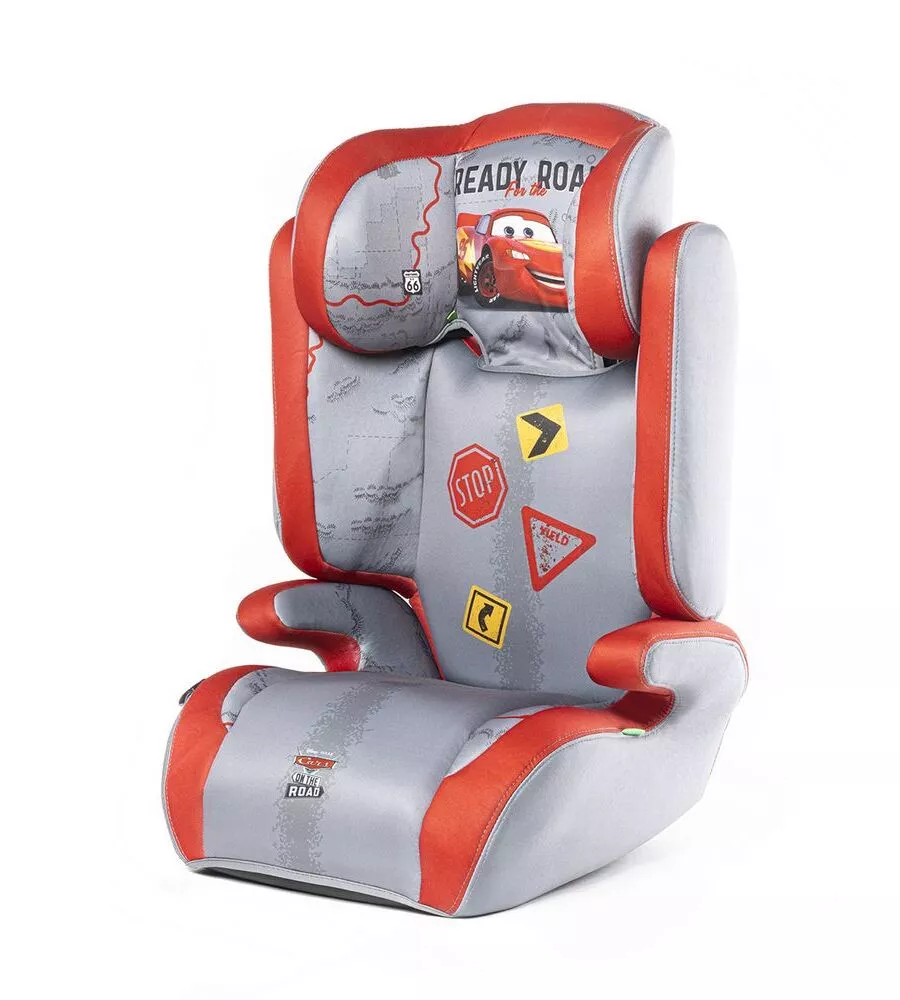 SEGGIOLINO AUTO DISNEY "CARS" PER BAMBINI CON ALTEZZA DA 100 A 150 CM, ECE R129
