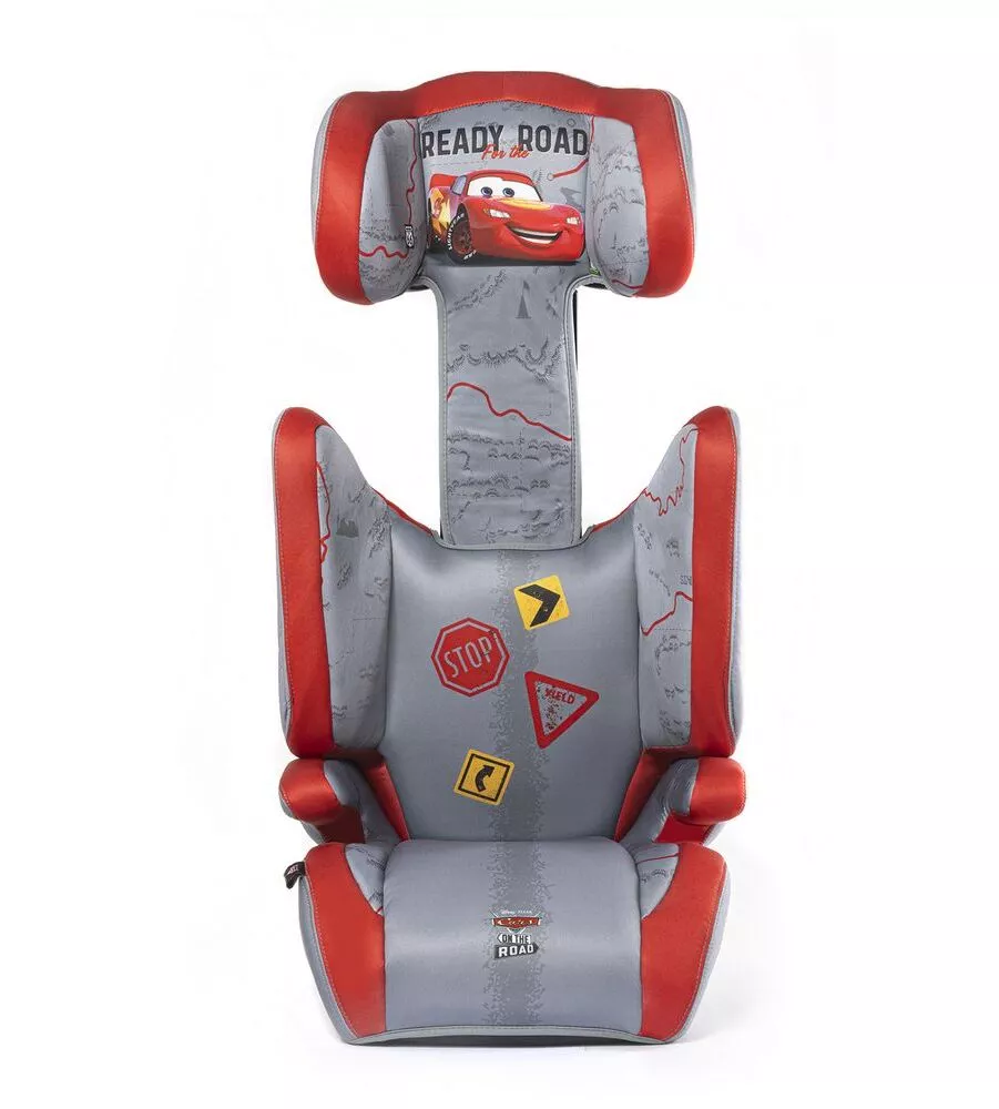 SEGGIOLINO AUTO DISNEY "CARS" PER BAMBINI CON ALTEZZA DA 100 A 150 CM, ECE R129