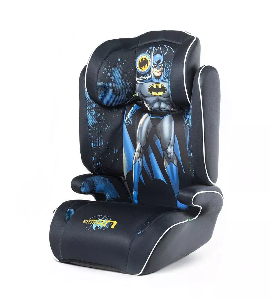 SEGGIOLINO AUTO DC COMICS "BATMAN" PER BAMBINI CON ALTEZZA DA 100 A 150 CM, ECE R 129