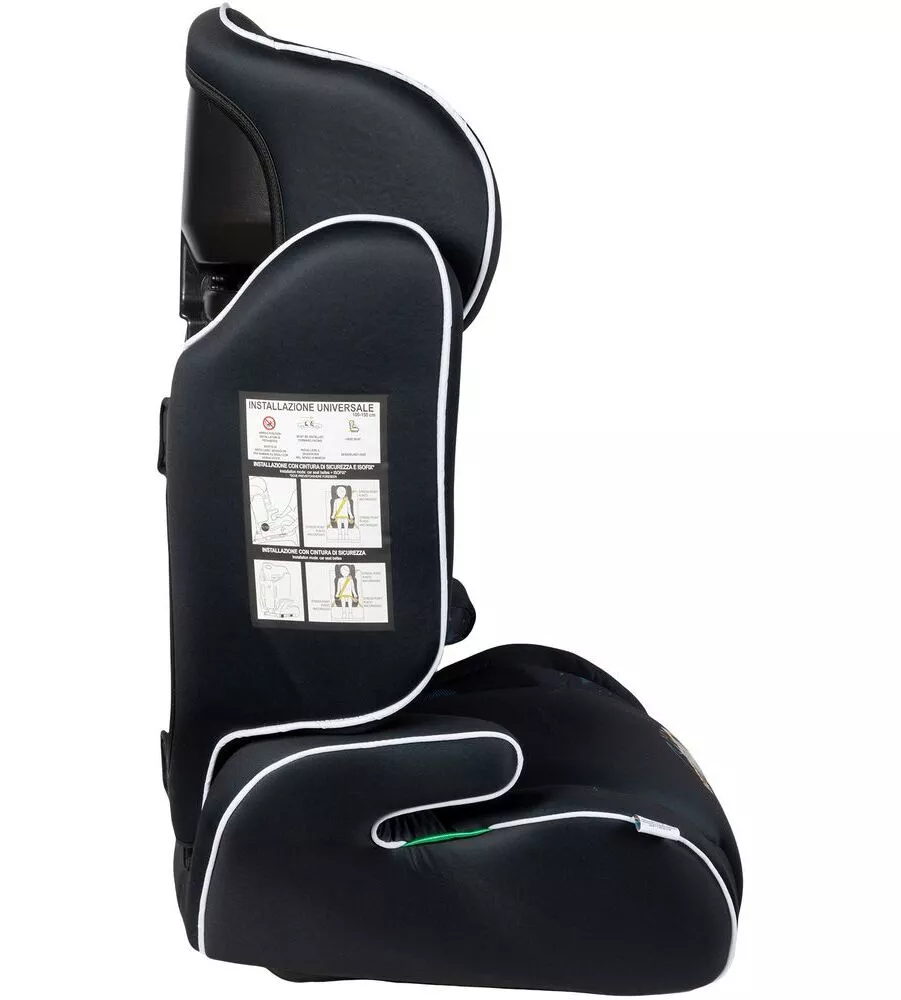 SEGGIOLINO AUTO DC COMICS "BATMAN" PER BAMBINI CON ALTEZZA DA 100 A 150 CM, ECE R 129