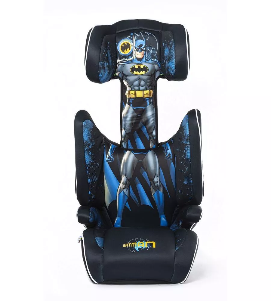 SEGGIOLINO AUTO DC COMICS "BATMAN" PER BAMBINI CON ALTEZZA DA 100 A 150 CM, ECE R 129