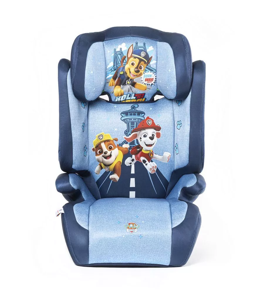 SEGGIOLINO AUTO "PAW PATROL" PER BAMBINI CON ALTEZZA DA 100 A 150 CM, ECE R129