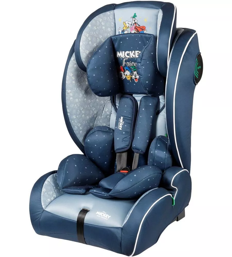 SEGGIOLINO AUTO DISNEY "MICKEY MOUSE" PER BAMBINI CON ALTEZZA DA 76 A 150 CM, ECE R129