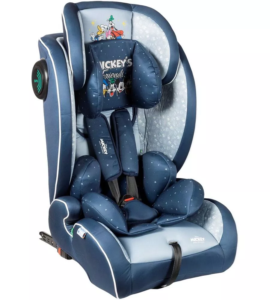 SEGGIOLINO AUTO DISNEY "MICKEY MOUSE" PER BAMBINI CON ALTEZZA DA 76 A 150 CM, ECE R129