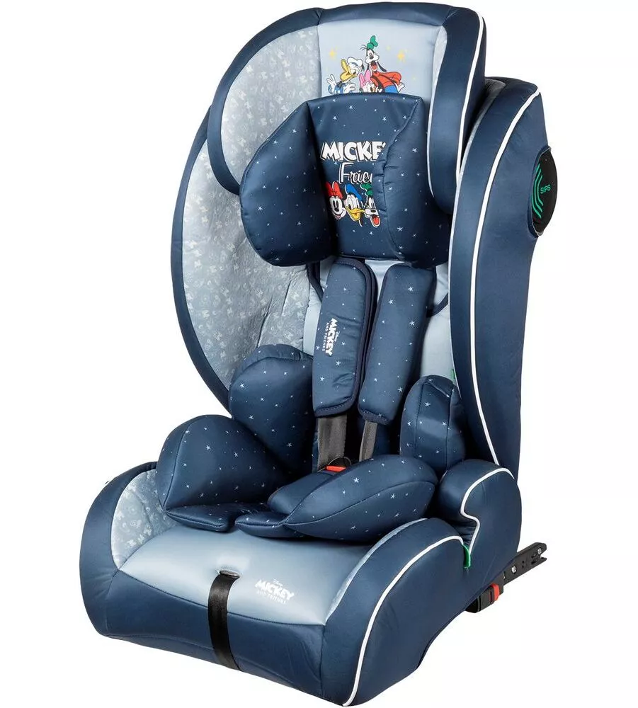SEGGIOLINO AUTO DISNEY "MICKEY MOUSE" PER BAMBINI CON ALTEZZA DA 76 A 150 CM, ECE R129