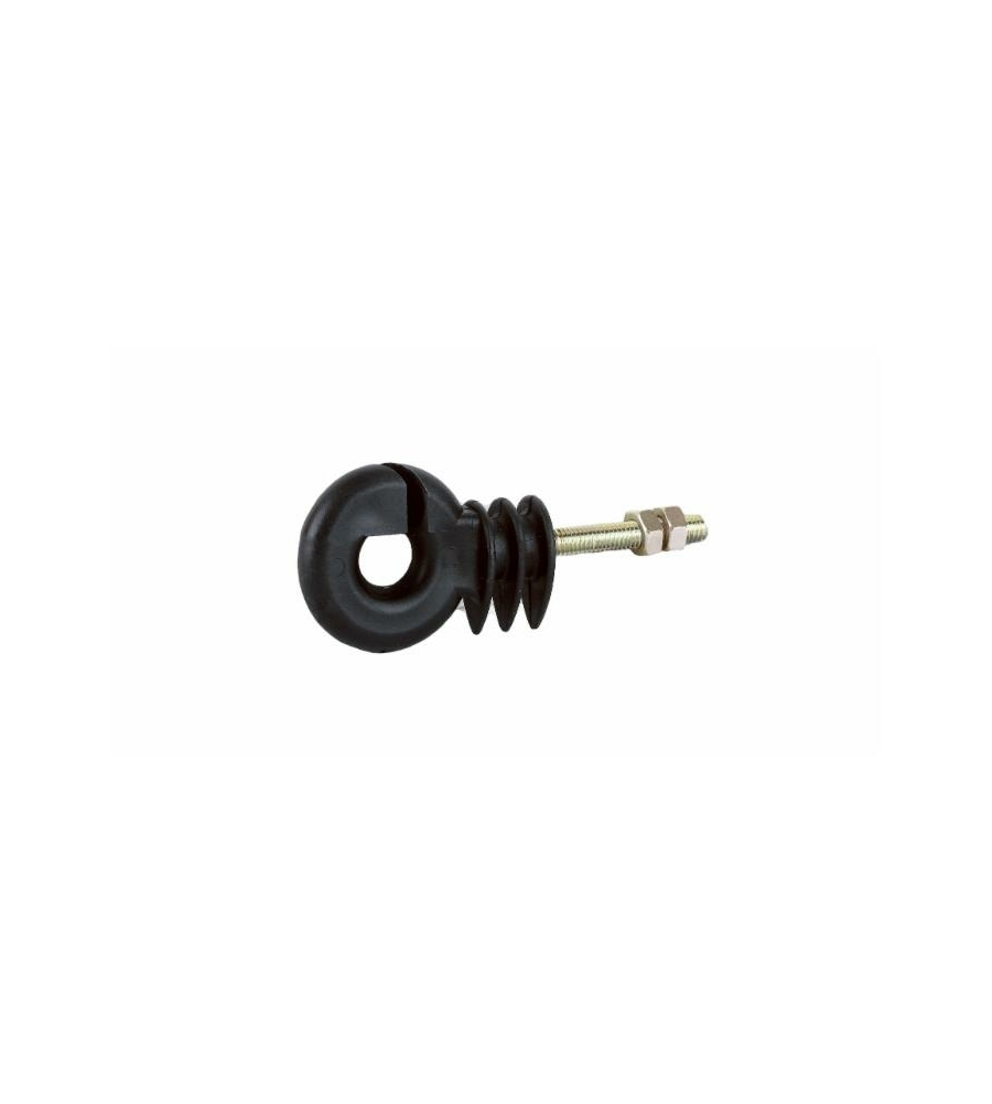 ISOLATORE RECINTO ELETTRICO AMA PER PALO IN FERRO NERO Ø6 MM 50 PEZZI