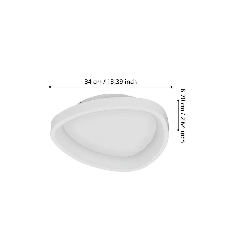 PLAFONIERA LED DA INTERNO EGLO "LORETELLO" BIANCO 2700-6500K