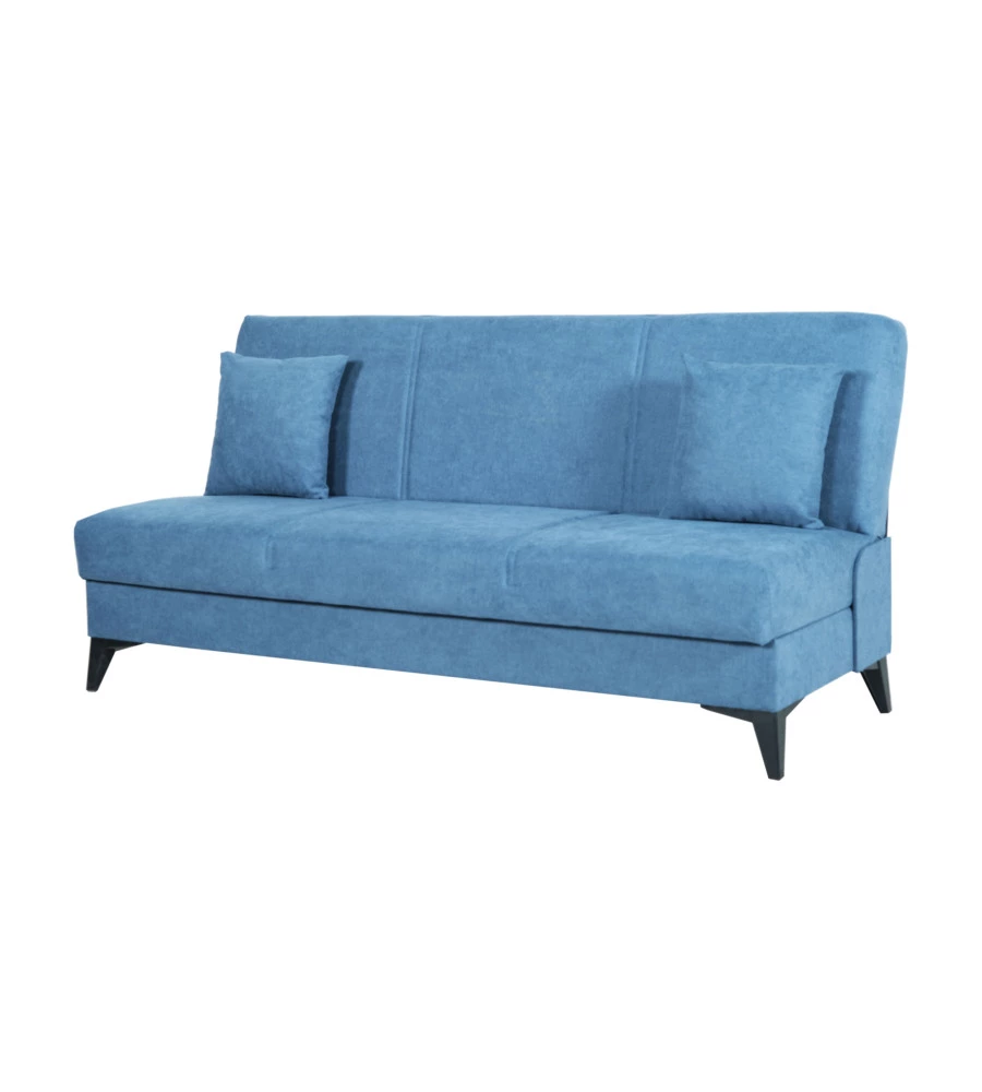 DIVANO 3 POSTI BELLAHOME "ABETE" BLU, 185X78X90 CM