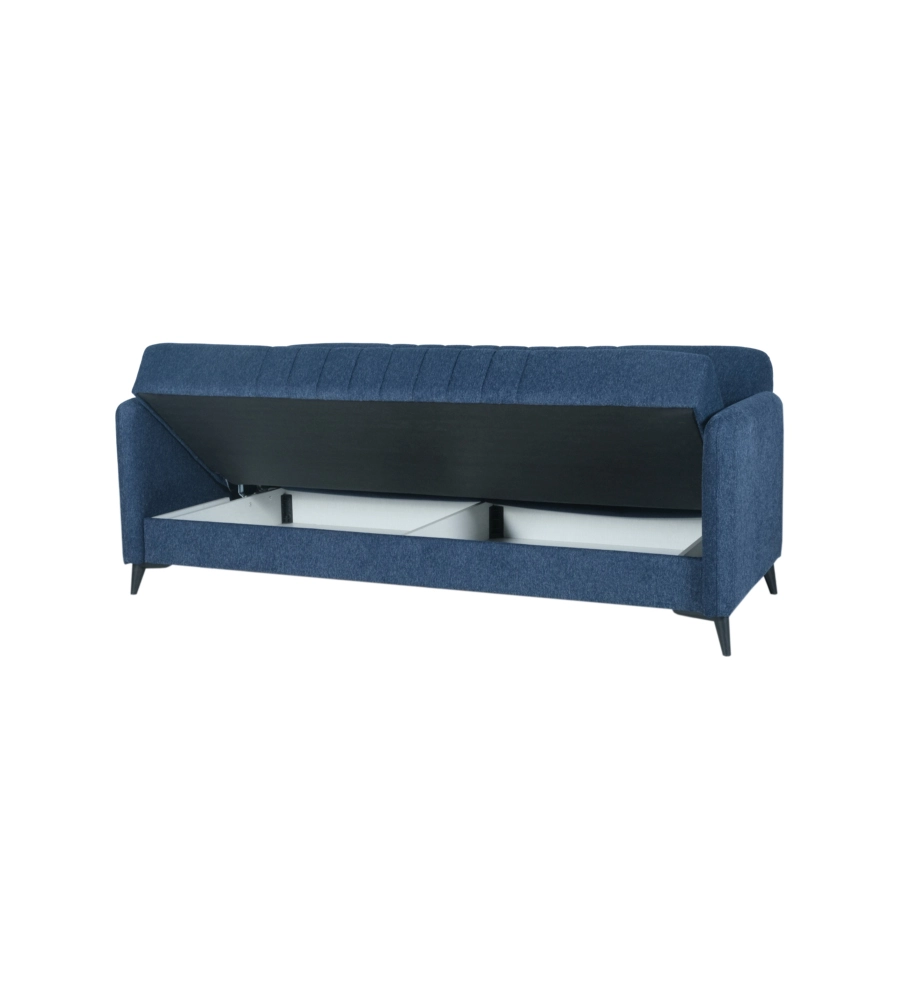 DIVANO LETTO BELLAHOME "LIBRA" 3 POSTI DARK BLUE 211X92X98 CM