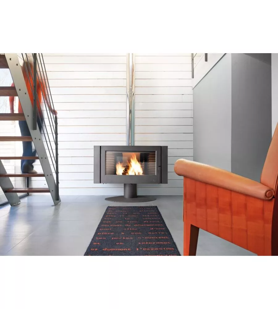 STUFA A LEGNA INVICTA "ANTAYA" ANTRACITE 12 KW