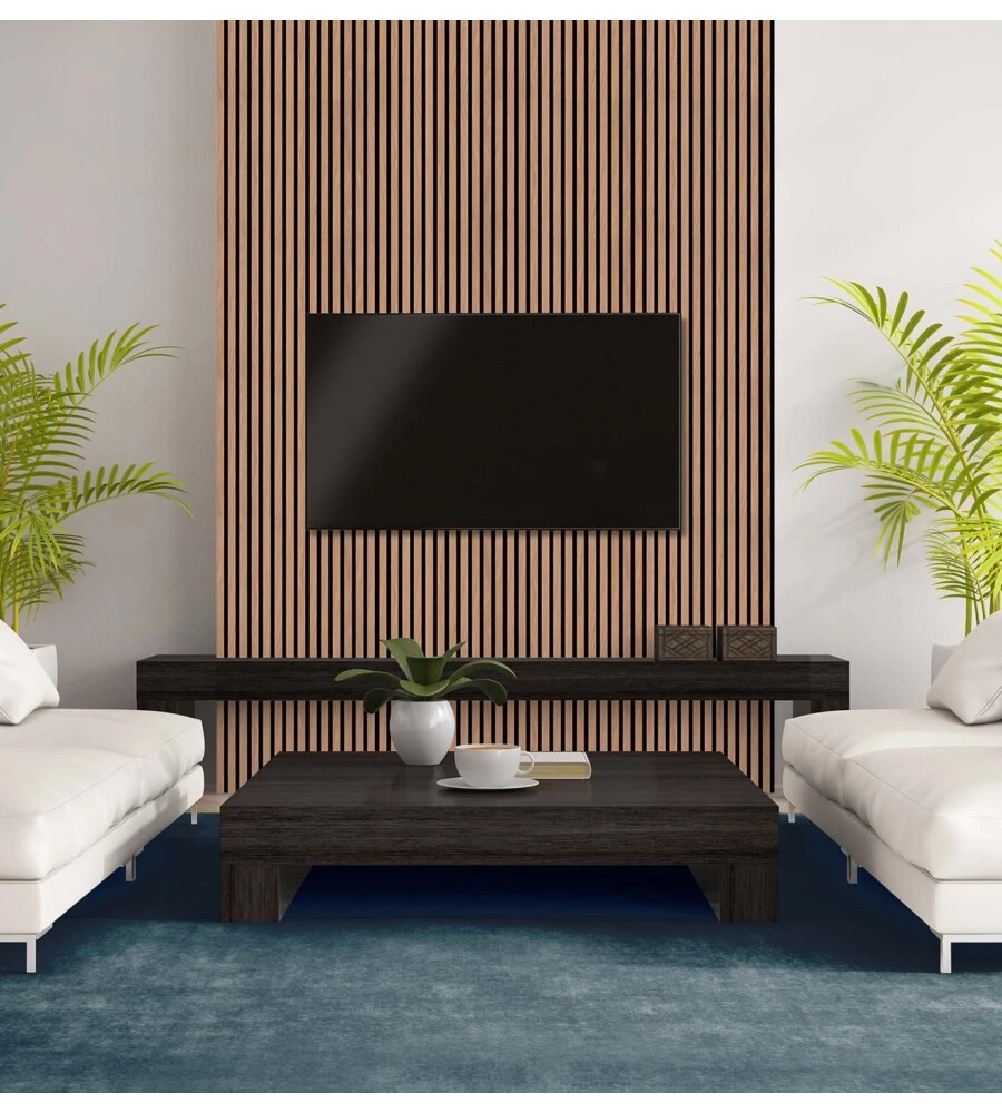 PANNELLO DECORATIVO A MURO "DECORSTRIP" ROVERE 500X1000X5 MM