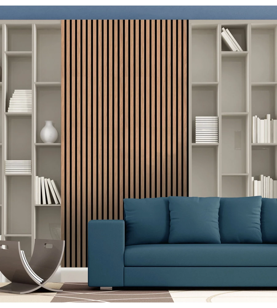 PANNELLO DECORATIVO A MURO "DECORSTRIP" ROVERE 500X1000X5 MM