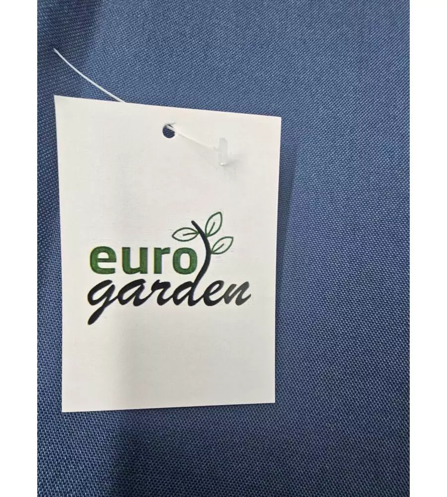 POLTRONA DA ESTERNO PIEGHEVOLE CON BRACCIOLI EUROGARDEN "CANAPONE" IN POLIESTERE BLU SFODERABILE 88X60X90 CM