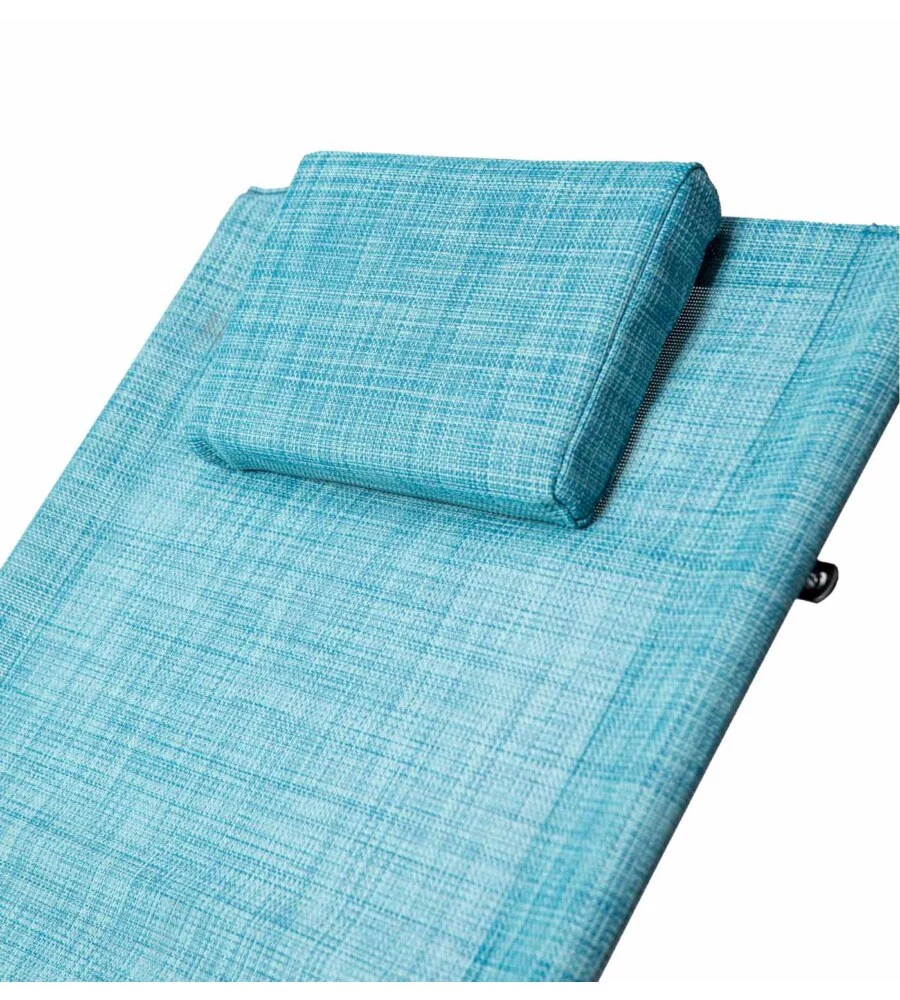 SDRAIO A DONDOLO DA ESTERNO EUROGARDEN "RELAXING" AZZURRO MELANGE 64X160X81 CM