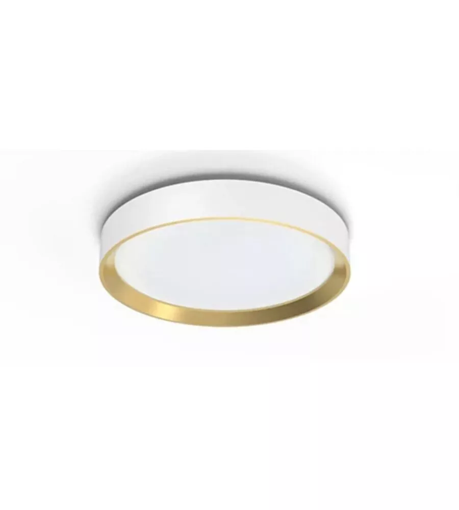 PLAFONIERA LED DA INTERNO PHILIPS "HANNO" BIANCA E ORO 4000K
