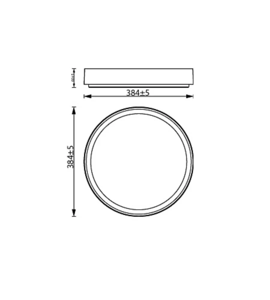 PLAFONIERA LED DA INTERNO PHILIPS "HANNO" BIANCA E ORO 4000K