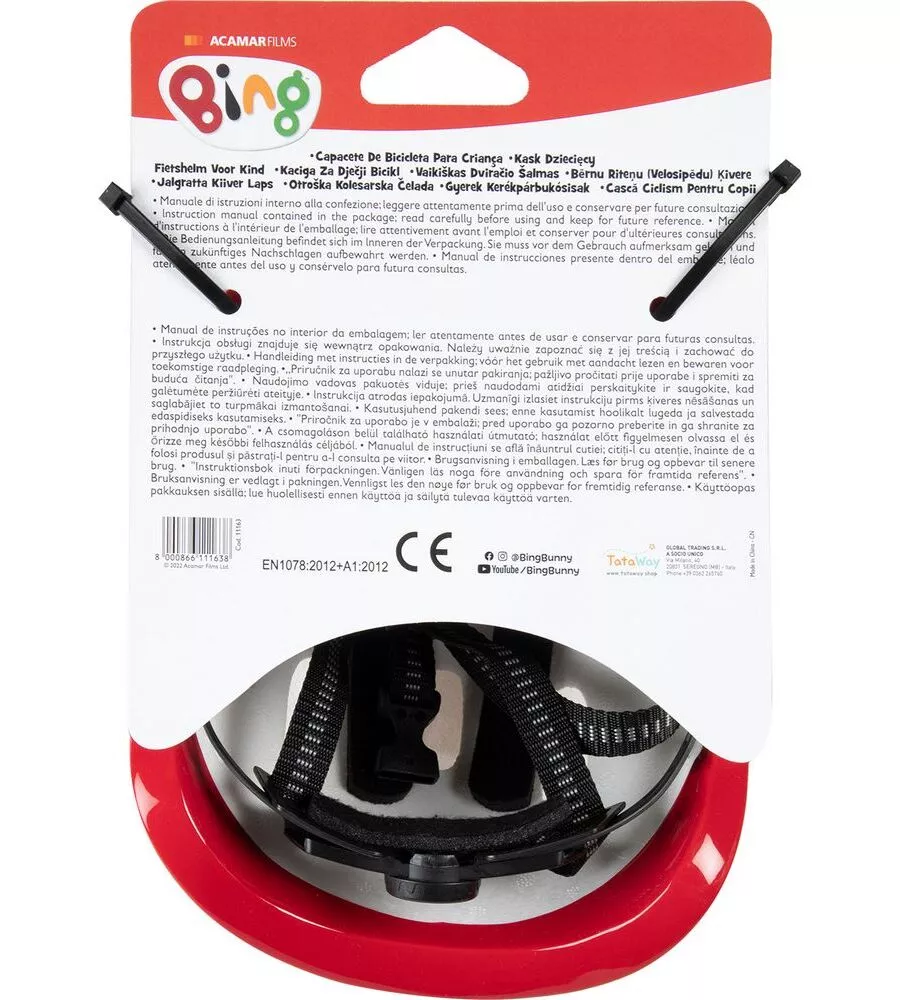 CASCO BICI PER BAMBINI ACAMAR FILMS "BING", TG XS