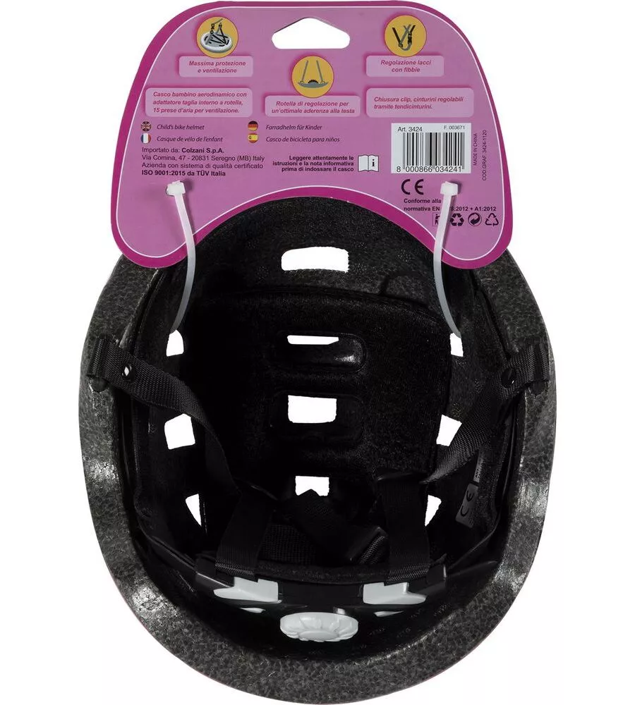CASCO BICI PROTETTIVO PER BAMBINA ON BIKE KIDS, TAGLIA S