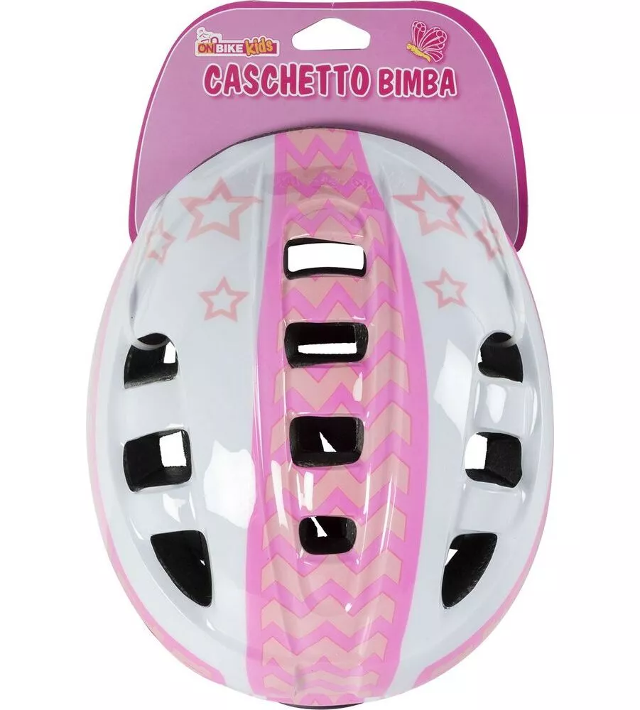 CASCO BICI PROTETTIVO PER BAMBINA ON BIKE KIDS, TAGLIA S