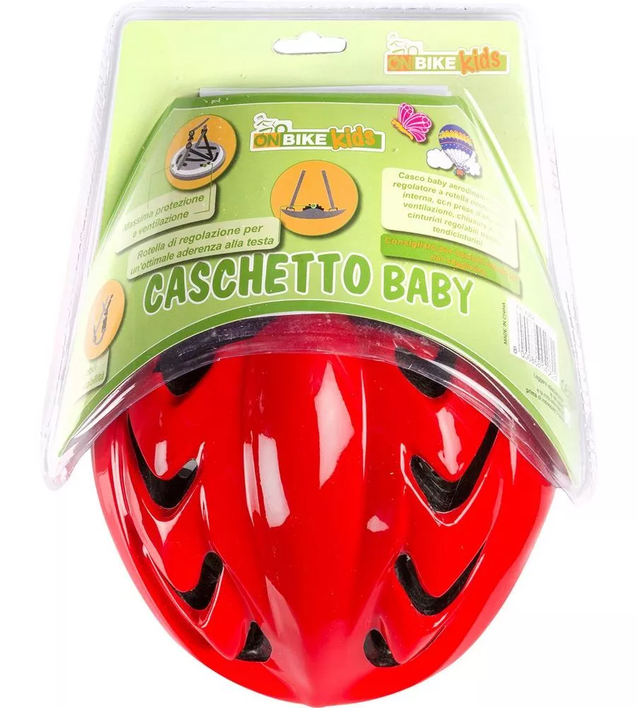 CASCO BICI PER BAMBINI ONE BIKE KIDS "BABY" REGOLABILE, TG XS