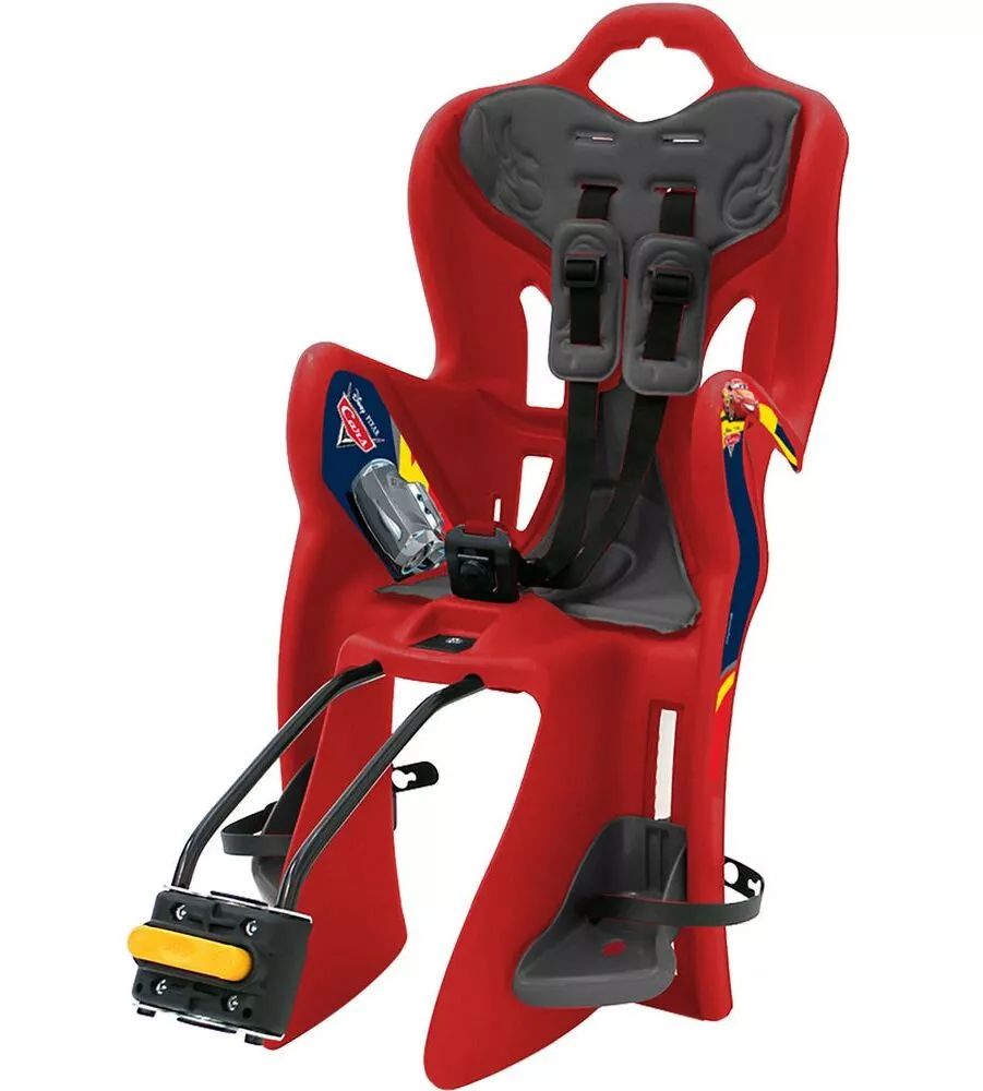 SEGGIOLINO POSTERIORE PER BICICLETTA DISNEY "CARS", PORTATA MASSIMA 22 KG