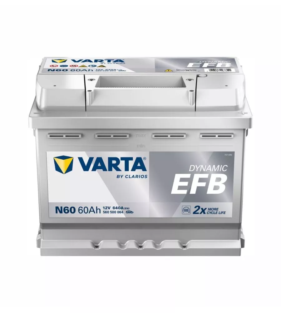 BATTERIA DI AVVIAMENTO AUTO VARTA "N60" 12V 60AH