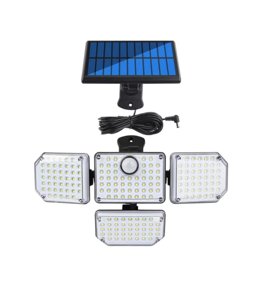 PANNELLO SOLARE EUROGARDEN CON SENSORE DI MOVIMENTO E TELECOMANDO 1265W 5,5V