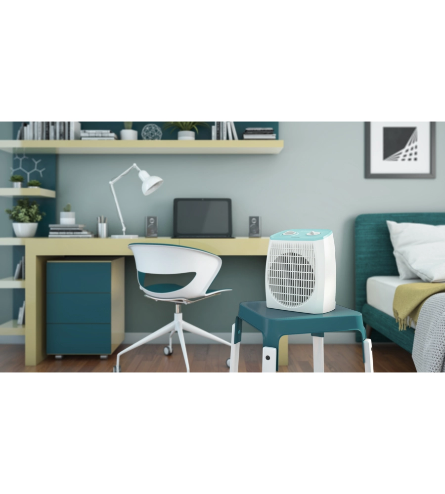 TERMOVENTILATORE DA TAVOLO OLIMPIA SPLENDID "CALDO POP A" AZZURRO 2000 W
