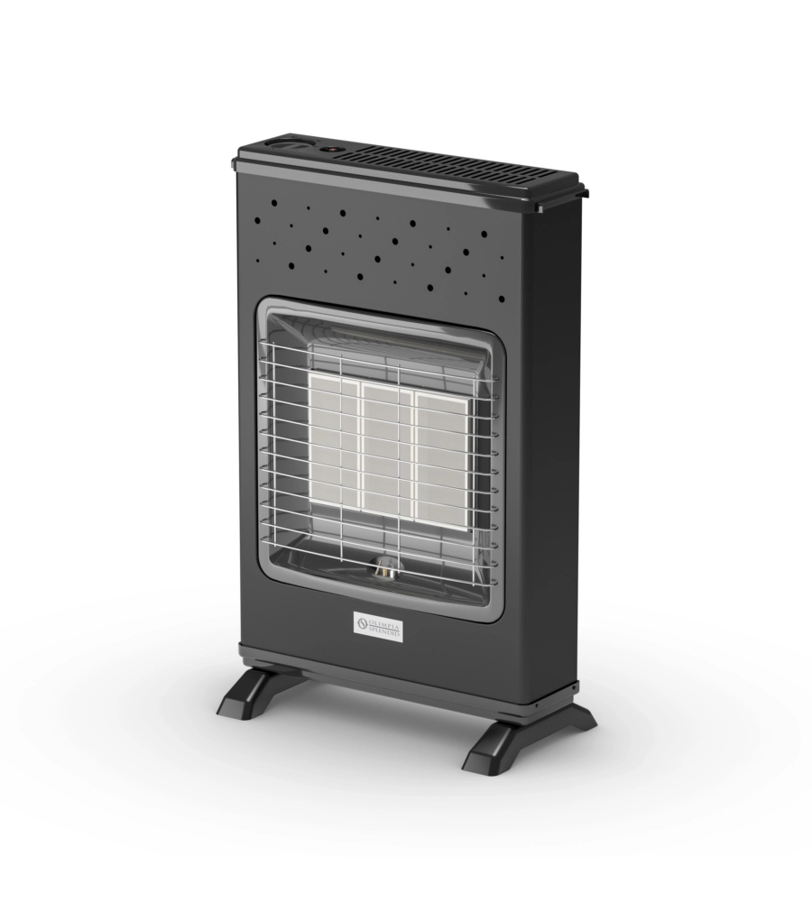 STUFA A GAS OLIMPIA SPLENDID "INFRA METANO S1" NERO, 4,2 KW