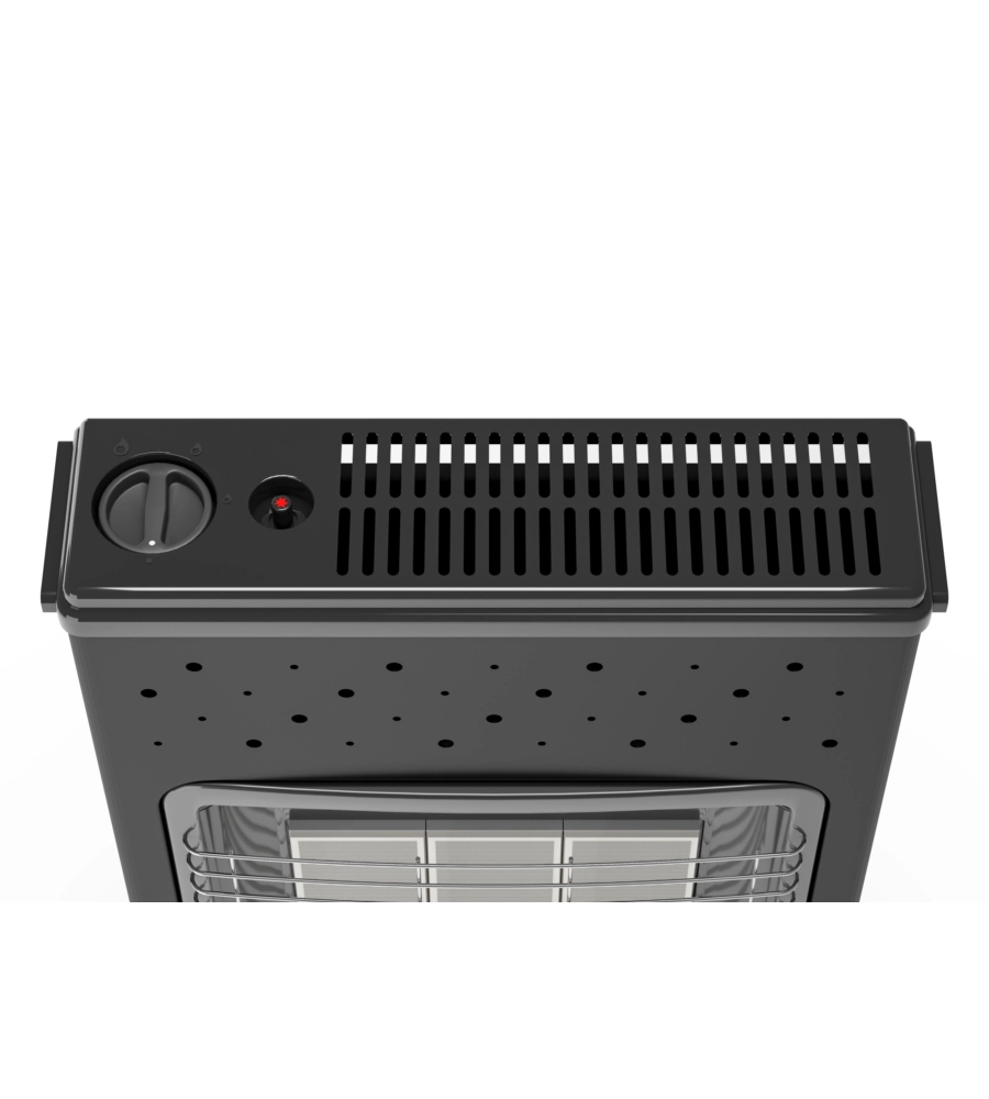 STUFA A GAS OLIMPIA SPLENDID "INFRA METANO S1" NERO, 4,2 KW
