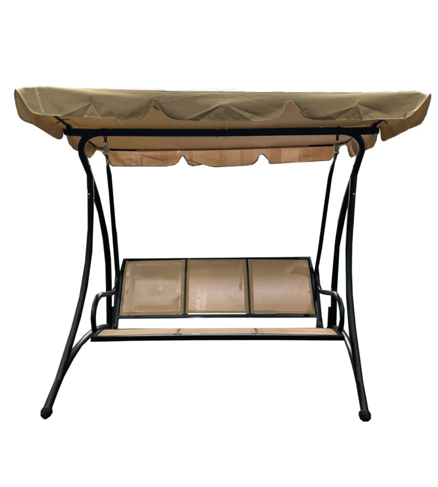 DONDOLO DA GIARDINO 3 POSTI EUROGARDEN "HAWAII" BEIGE 195X115X172 CM