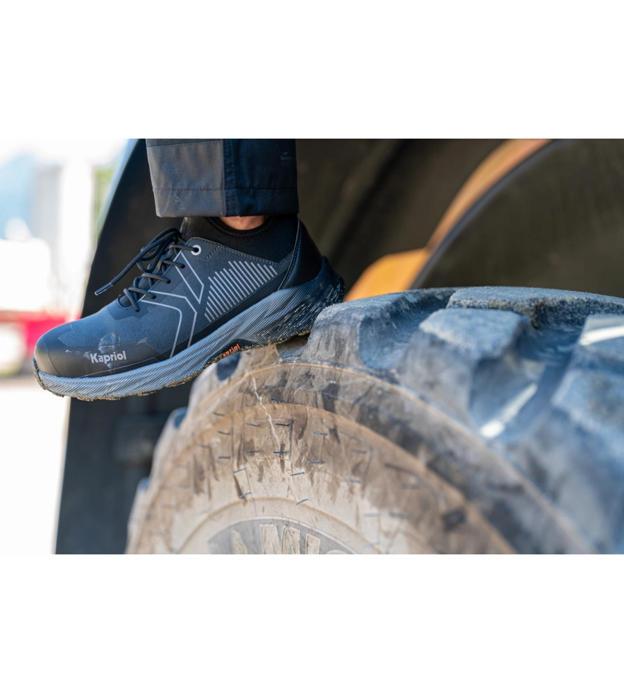 SCARPA ANTINFORTUNISTICA CON ALZATA A CALZA KAPRIOL "DUNE MICRO SOCK" GRIGIO TG 43