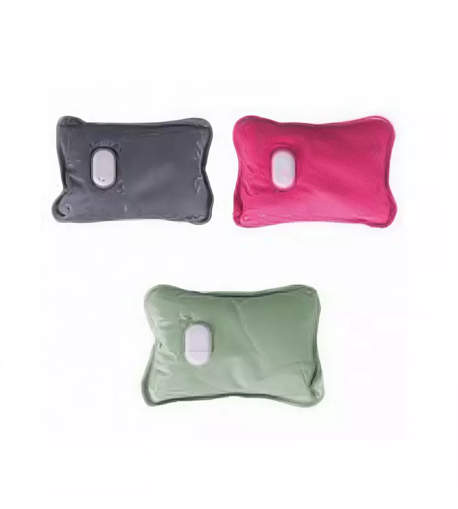 BORSA ACQUA CALDA ELETTRICA IN VELLUTO COLORI ASSORTITI 360W