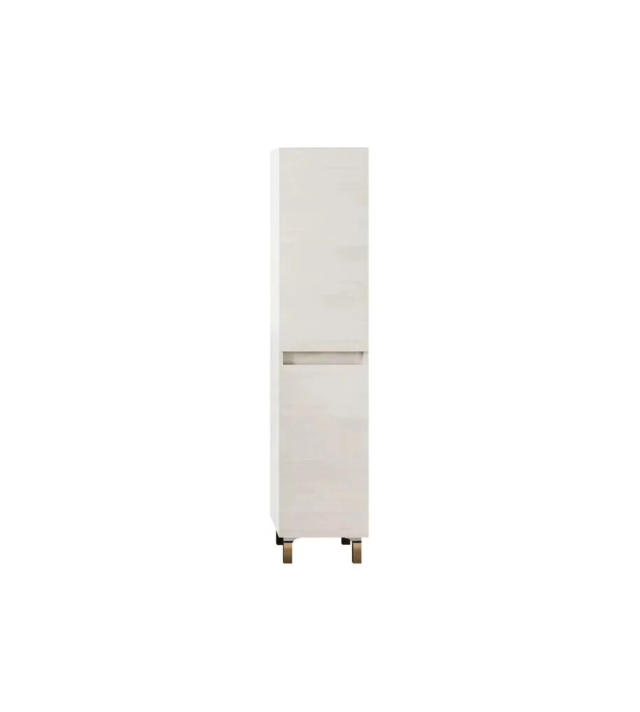 COLONNA BAGNO A TERRA "LISBONA" ROVERE BIANCO  34X36X150 CM