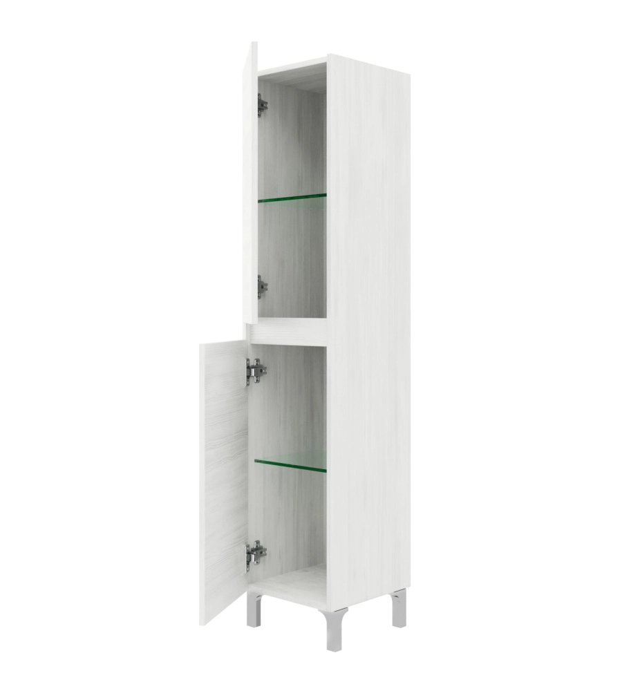 COLONNA BAGNO A TERRA "LISBONA" ROVERE BIANCO  34X36X150 CM