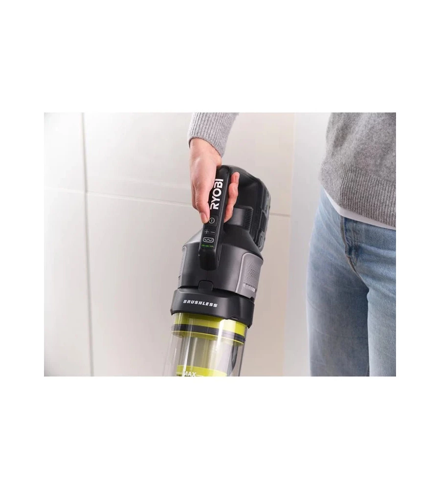 ASPIRAPOLVERE ANTIGROVIGLIO BRUSHLESS RYOBI "RASV18BL-0" SOLO CORPO MACCHINA BATTERIA NON INCLUSA 18V