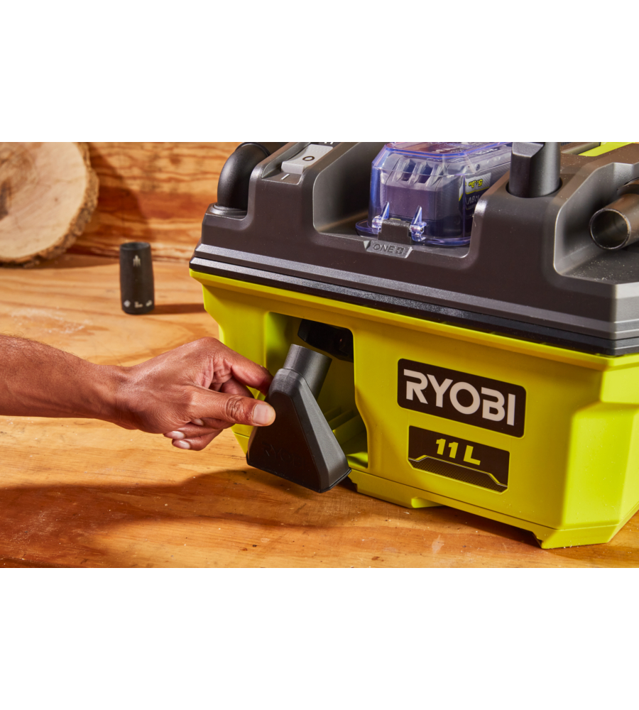 ASPIRATORE PORTATILE A BATTERIA RYOBI "RV1811" SOLO CORPO MACCHINA, 18 V