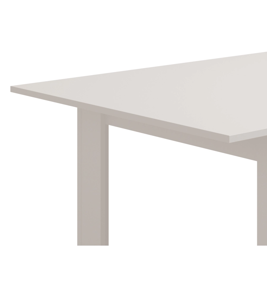 TAVOLO ALLUNGABILE BELLAHOME BIANCO LUCIDO, 120-160X80X76,2 CM