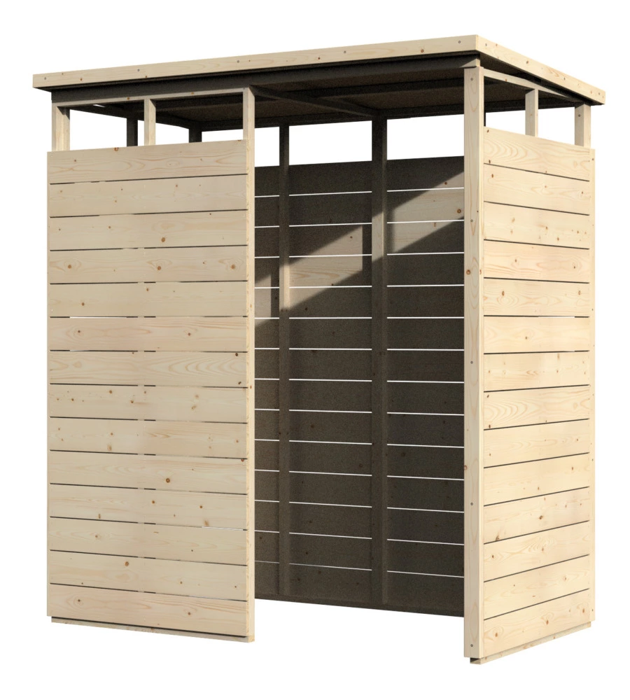 LEGNAIA/LOCALE MULTIUSO IN LEGNO DECOR ET JARDIN IN ABETE BIANCO 183X109X204CM