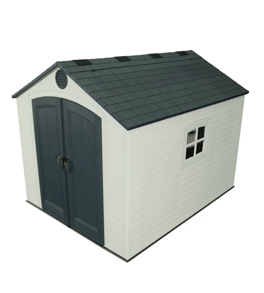 CASETTA DA GIARDINO LIFETIME IN RESINA GRIGIO 244X305X244 CM