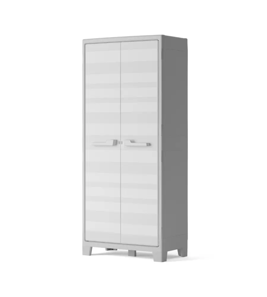 ARMADIO ALTO MULTISPACE KETER "MAXIMO" IN RESINA GRIGIO CHIARO 80X44X182 CM